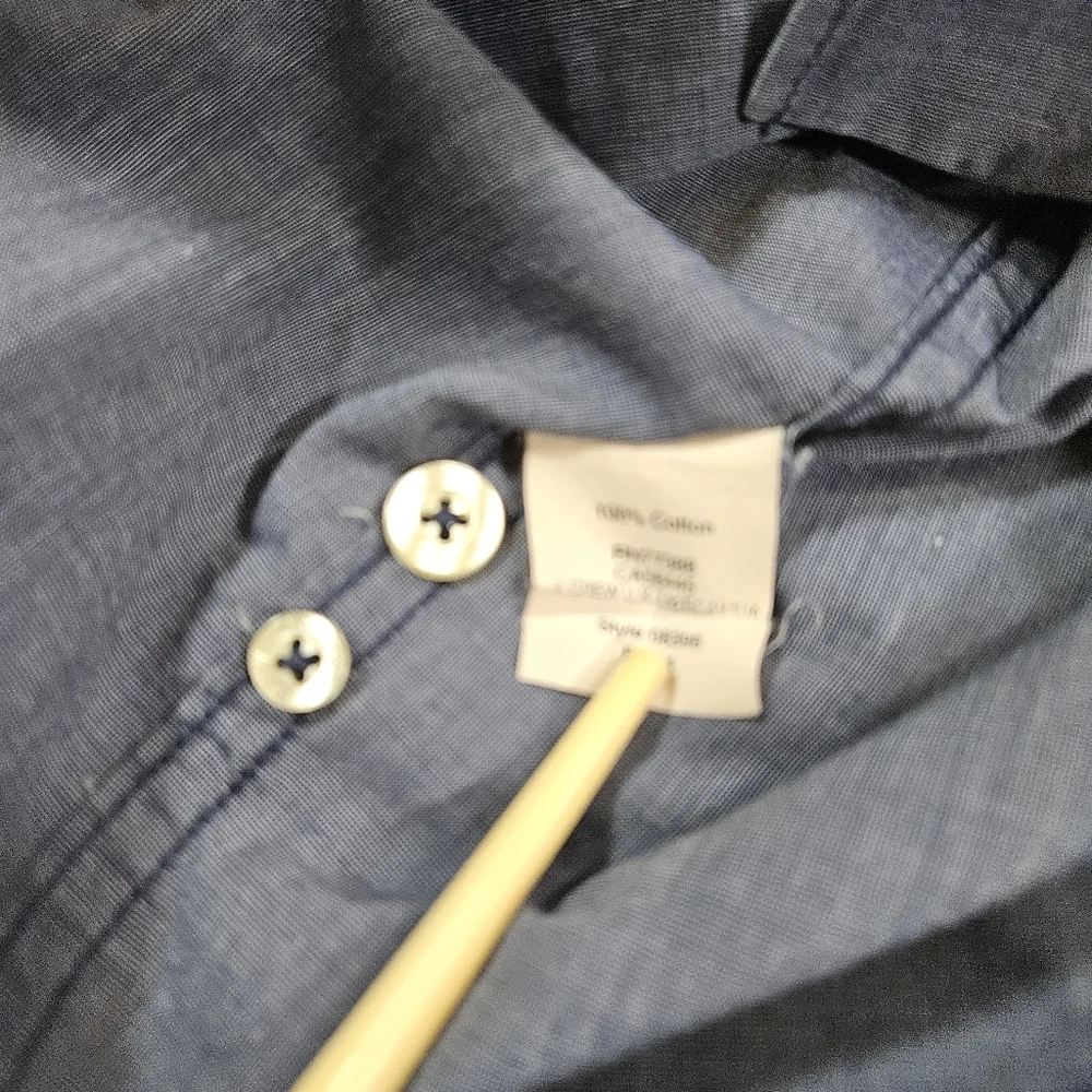 J. Crew Slim Fit 100% Cotton Long Sleeve Button Down Shirt, Dark Blue, XS - Picture 5 of 9